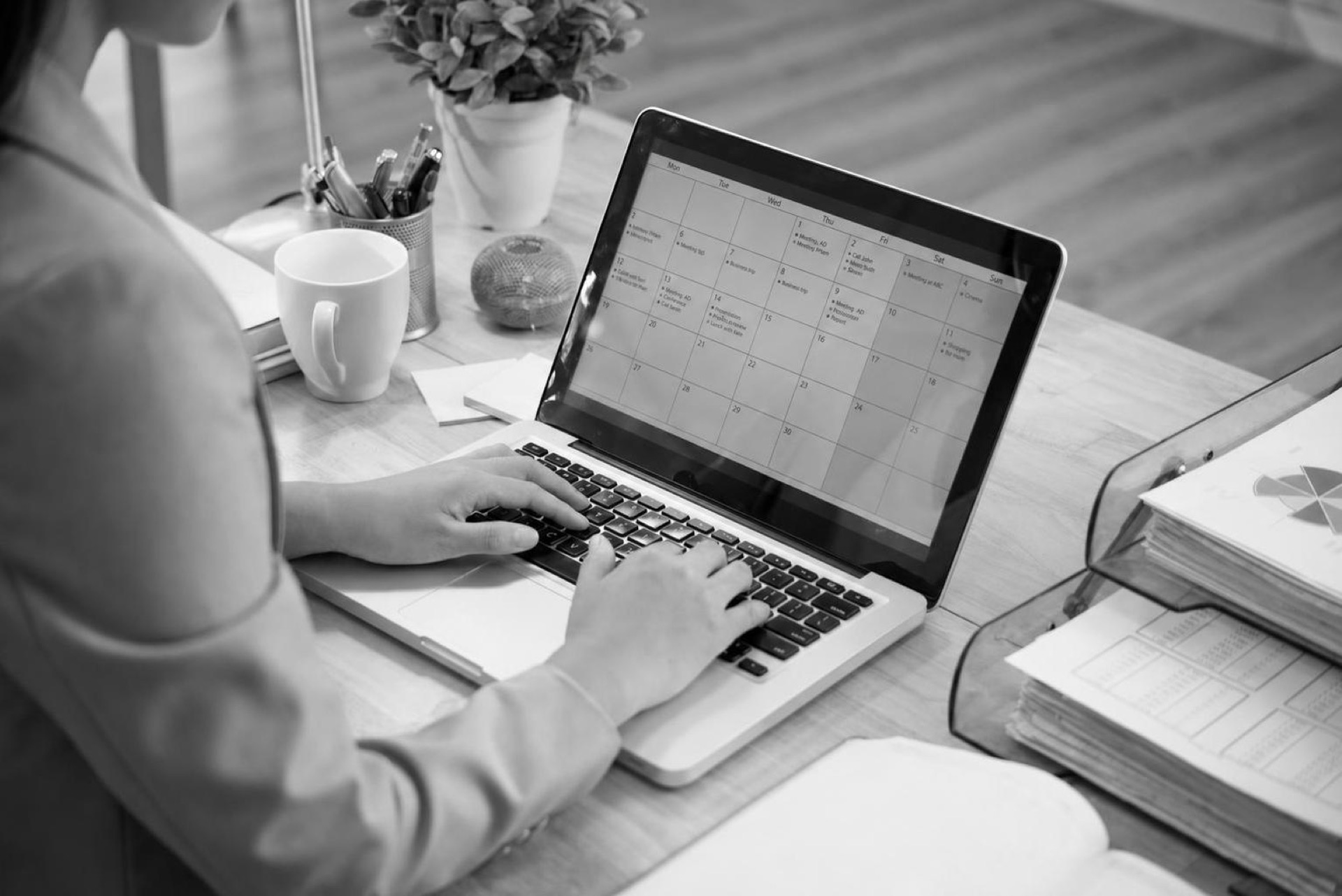 A seller dashboard on a laptop showing active listings, upcoming bookings, and a payout schedule