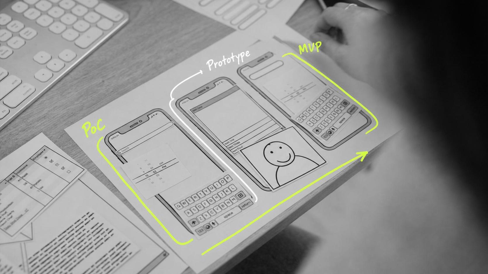 MVP vs. PoC vs. Prototype: Which One to Build First